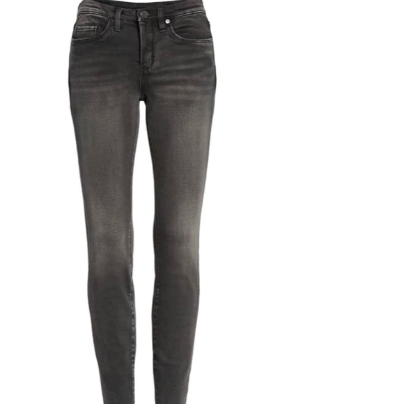 Blank NYC Skinny Grey Raw Hem Jeans - Picture 3 of 6